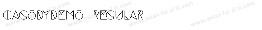 CagodyDEMO Regular字体转换